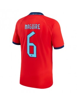 Billige England Harry Maguire #6 Bortedrakt VM 2022 Kortermet